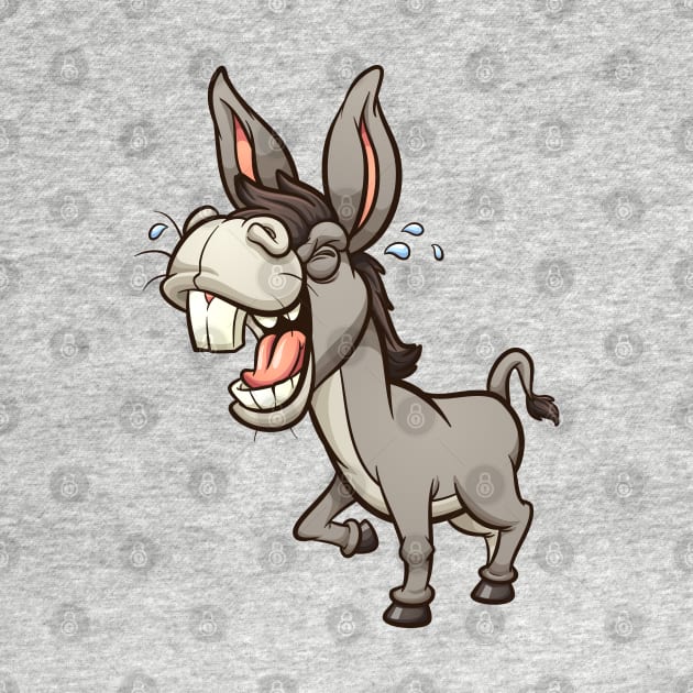 Laughing donkey by memoangeles